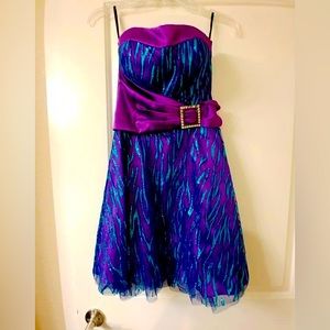 Zebra print homecoming dress
